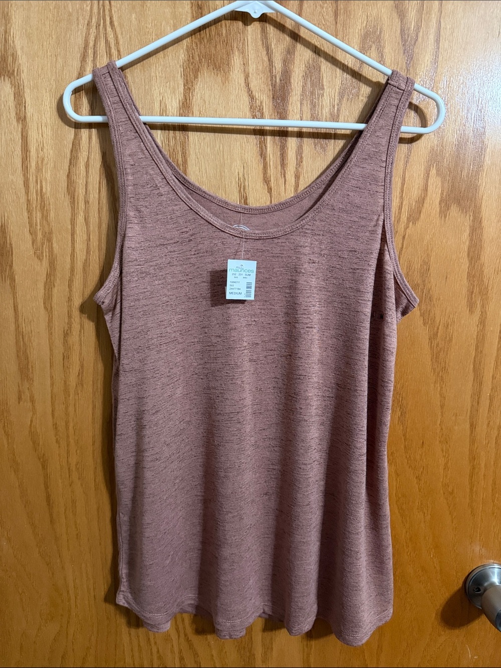 Maurices Mauve-Pink Scoop Neck Tank